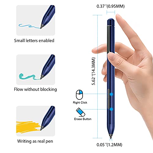 Stylus Pen for HP Pavilion x360 11m-ad0 14M-ba0 14-cd0 15-br0; HP Envy x360 15-bp0 15-bq0, x360 15-cn0, X2 12-e0xx,X2 12g0xx ; HP Spectre x360 13-ac0xx 15-blxxx (Blue)