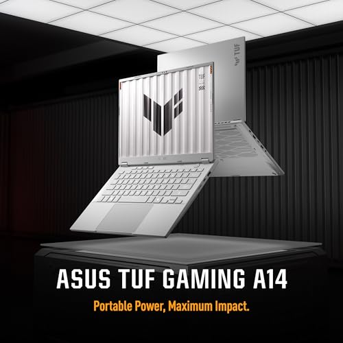 Image of ASUS TUF A14 (2026),AMD Ryzen AI MAX+ 392,AMD Radeon 8060S iGPU,32GB RAM,1TB SSD,QHD+,14 inch(35.5 cm),Windows 11,M365 Basic(1Y)* Office 2024,Moonlight White,1.48 Kg, FA401EA-RG019WS,Creator /Gaming Laptop