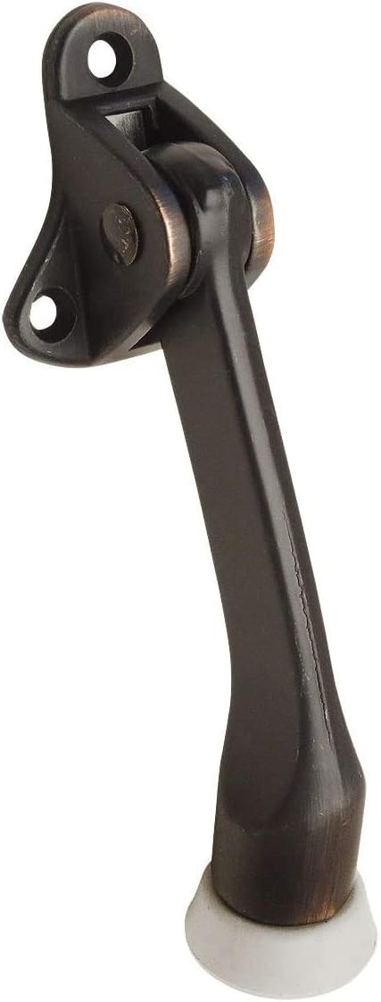 Designers Impressions Oil Rubbed Bronze Heavy Duty Kick Down Door Stop : 53812-5 Pack