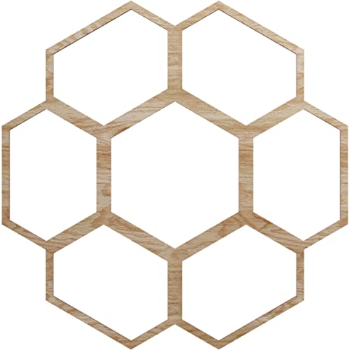 Image of Ekena Millwork 26 inchOD x 9 1 /8 inchID x 3 /8 inchT Florin Wood Fretwork Pierced Ceiling Medallion, Red Oak