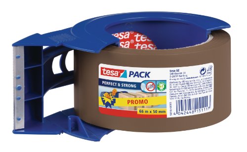 Preisvergleich Produktbild tesa Packband, PP Qualität, braun, 66m x 50mm mit Abrollhilfe