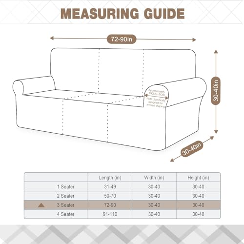 Ruaozz Stretch Sofa Cover, Soft Jacquard Furniture Protector by Ruaozz - Used condition - Image 2
