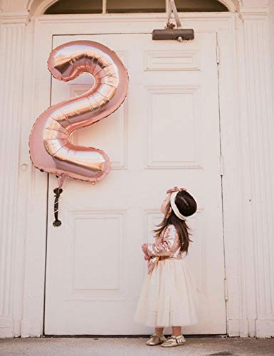 Cilucu Flower Girl Dresses Toddlers Sequin Party Dress Tutu Prom Cocktail Gown with Long Sleeve Rose Gold/Offwhite4