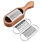 Manico in noce durevole: dotato di un robusto manico in noce che offre una presa comoda e stabile. Questa maniglia garantisce una presa sicura durante lo sfregamento e il formaggio, facilitando la preparazione degli alimenti in cucina e rendendolo più efficiente. Il manico in noce resistente riduce il rischio di scivolamento e garantisce prestazioni affidabili in tutte le attività di cucina, ideale per cucinare e cuocere tutti i giorni. L'affettatrice formaggio con manico in noce erm