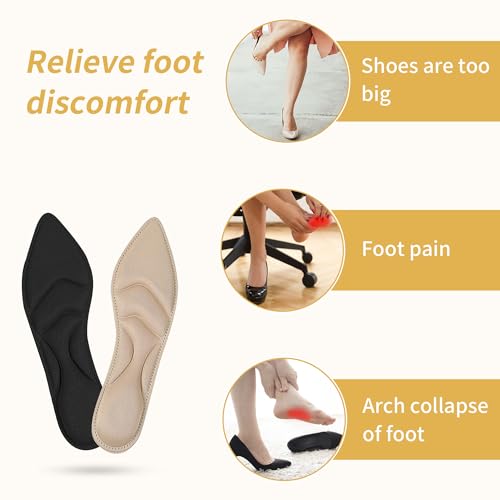 Plantillas para tacones altos para mujer, 2 pares miniatura 5