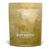 edubily® Whey Protein Konzentrat - Aus Milch von Kühen mit Weidezugang - Ohne Zucker & mit Stevia gesüßt - Optimale Löslichkeit - Made in Germany (750 g, Vanille)