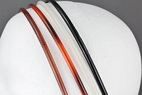 Brown Black Clear Frosted Tortoise Brown 4 Set Headband Pack Plastic Thin Skinny Narrow Grip Teeth Headband Set #TOP2