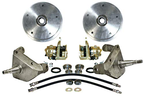Forged Drop Spindle Front Disc Brake Kit - Link Pin 5-Lug, Double Drilled 5x205mm and 5x130mm