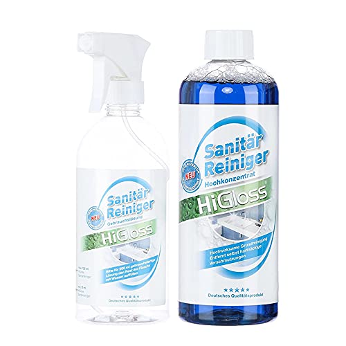 Preisvergleich Produktbild HiGloss Sanitärreiniger Hochkonzentrat 750ml mit Leerflasche