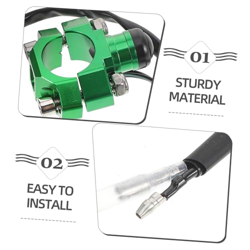 Interruptor de apagado de emergencia para moto con boton de arranque rapido 7