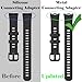 Soft Bands Compatible with Huawei Band 8 / 9 / 10 Straps with Metal Connecting Adapter - Not Easy to Break - Stain-Resistant - Durable - 10 Colors (2pcs)