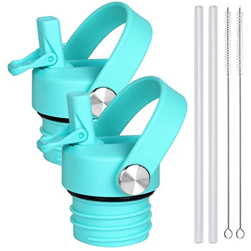 Image of Straw Lid for Hydro Flask Standard Mouth 18 oz 21 oz 24 oz Top Lids with Straw for Iron Flask Narrow Mouth 20 24 32 64 oz,Sports Water Bottle Accessories Replacement Dust Cover Straw Cap (Patented)