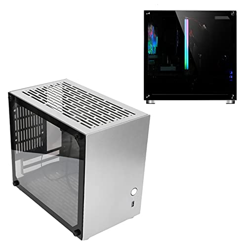 Computerbehuizing, CPU-behuizing, onderste bubbelondersteuningsontwerp, gehard glas. - Image 5