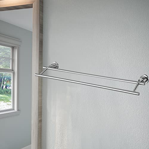 Design House 560326 Geneva 24" Double Towel Bar, Satin Nickel, Inch #TOP1