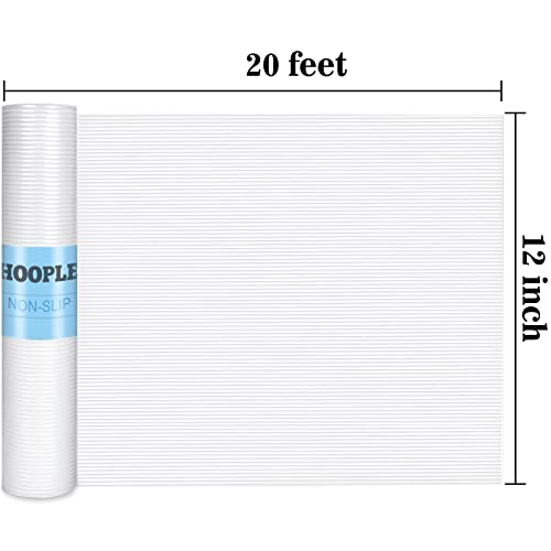 Hoople 12In*20Ft (240Inches) Non Adhesive Shelf Liner Protects Drawer, Cabinets, Shelves, And Storage Areas. Non-Slip Drawer Liner, Durable, Oil-Proof Cabinet Liner. #TOP3