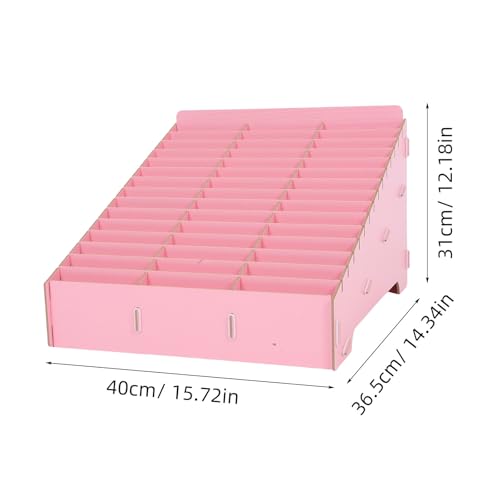 Boîte de rangement en bois pour téléphone portable à compartiments - 3