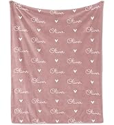 Personalized Name Blanket For Kids & Adults - Custom Flannel Throw Blanket Gift For Birthdays, Christmas