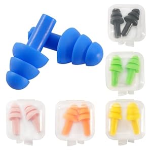 Cheerhom 12pcs Bouchons d’oreille Anti Bruit avec Boîte, Boule Quies Silicone Souple,Reutilisable pour Dormir Protection Auditive Voyage pour La Douche, La Natation, Le Travail