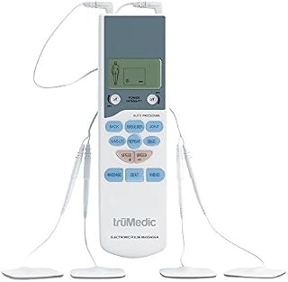 TruMedic TENS Electronic Pulse Unit & 4 Electrode Pads - For Muscle Stiffness