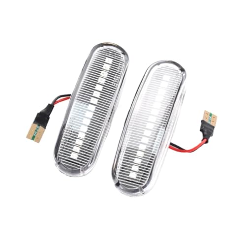 Luz indicadora marcador lateral dinamica blanca 1612811180 para Peugeot Bipper Tepee 2 unidades