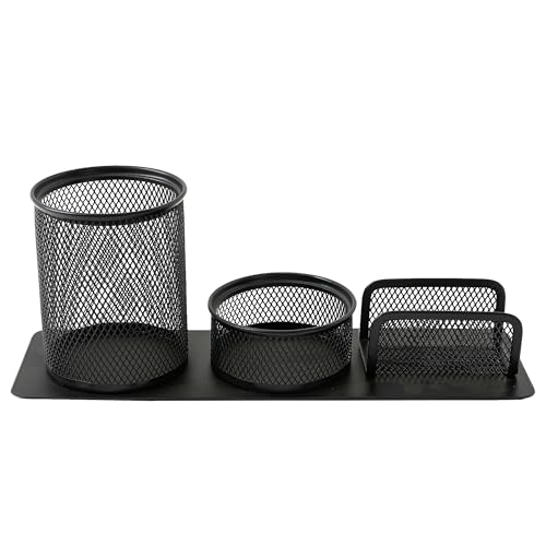 Image of The Better Home Iron Mesh Desk Organizer | Multi-Purpose Rust-Free | Home & Office | Includes Pen /Pencil Holder | Metal Mesh Design | 1 Pack