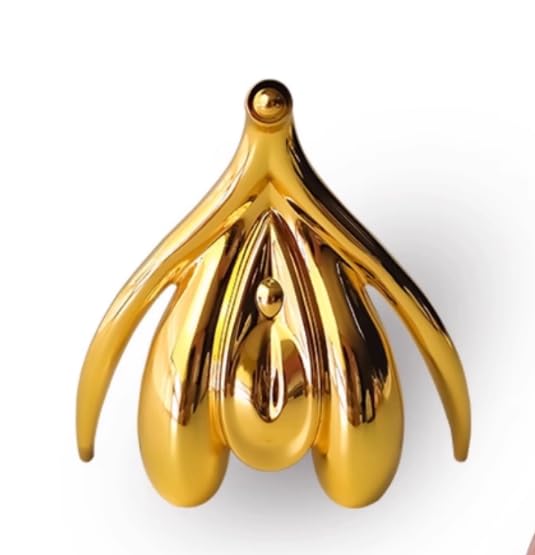 Modèle clitoris doré 3D pour thérapie et démonstration médicale