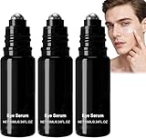 Augenserum mit Koffein für Männer, Anti-Aging-Augenserum mit 360°-Massagekugeln, reduziert Tränensäcke und Augenringe, spendet Feuchtigkeit, strafft die Haut und glättet Falten.
