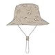 Durio Baby Sonnenhut Kinder Sonnenmütze Junge Mädchen Atmungsaktiv Sommerhut Kinder UV-Schutz mit Bindebändern Khaki mit Dinosaurier 12-24 Monate(Tag Size M)