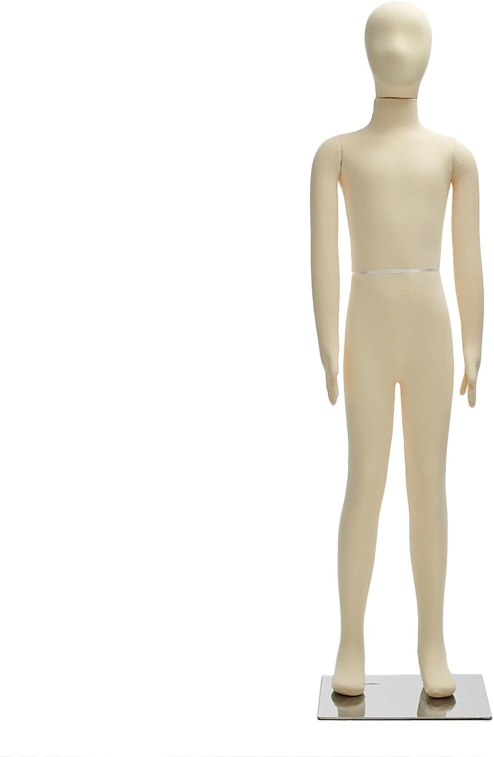 Posable Kid Mannequin Full Body, Beige Toddler Mannequin Torso/ Realistic Children Manikin for Shop Window Display Clothes & Designer Sewing, Boy Girl Dummy Dress Form 1 - 14 Years Old(6 Years Old - H