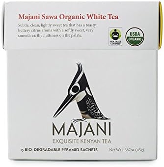 Majani Teas Sawa Organic White Tea Sachets in Gift Box