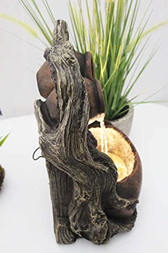 Tuinfontein BK834 met verlichting, fontein, waterval, balkonfontein, terraspin, tuindecoratie - Afbeelding 5