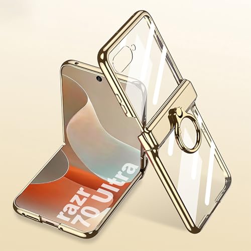Coque Motorola Razr 60 Ultra or antichoc avec charnière magnétique