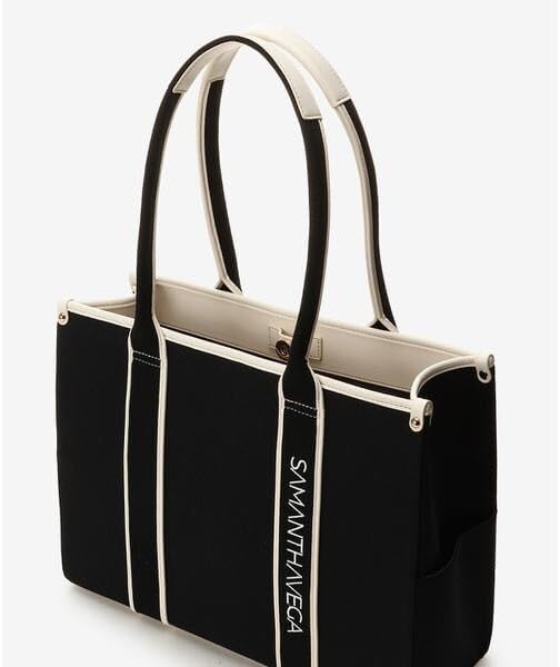 SAMANTHAVEGA ロゴテープキャンバスA4トートバッグ ロゴテープキャンバスA4トートバッグ（トートバッグ