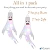 Decorazioni di Halloween Fantasma da Appendere con Luci LED, set 2 pz. Fantasmi Luminosi Impermeabili, Decorazione Halloween per Interni ed Esterni. #1