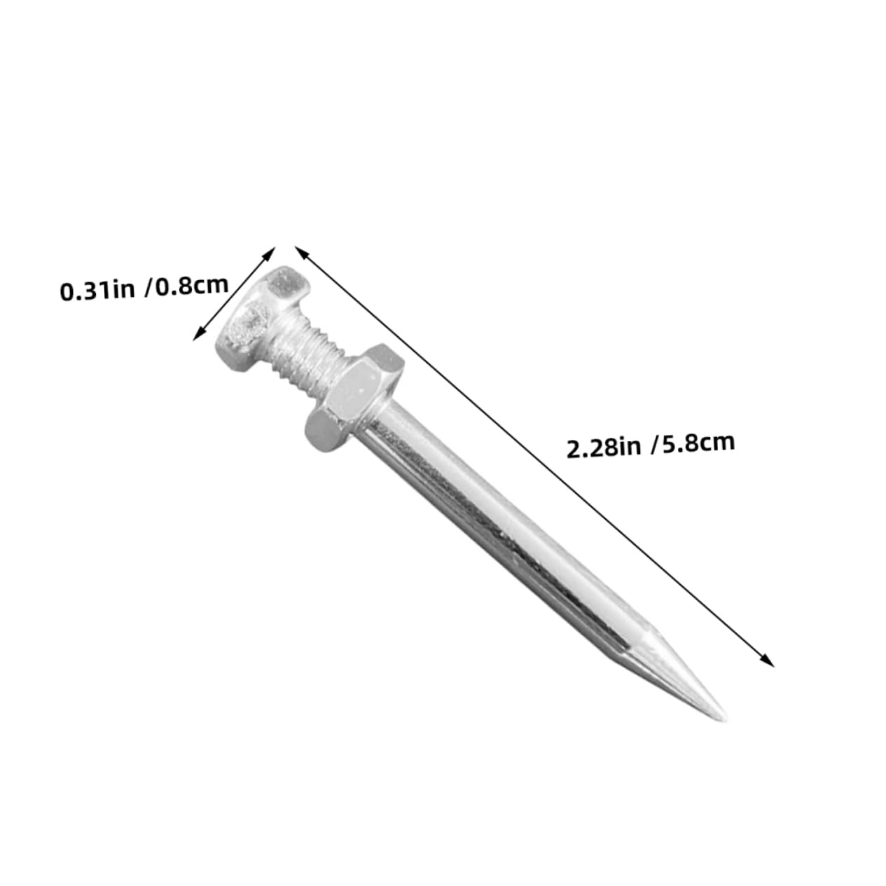 VICASKY Garden Lawn Aerator Shoes Accessories 30pcs Metal Aerator Pegs Replacement Spikes for Soil Aeration Tool Easy Install Remove