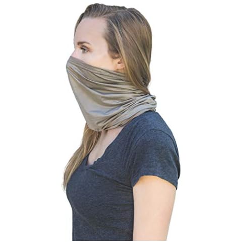 Halsa EMF Protection Multifunctional Wrap, Hat, Head Scarf, Face Covering. High Elastic Silver Fabric. EMF Blocking Radiation Protection from Cell Phones, WiFi, Smart Meters, Routers, 5G. Cover