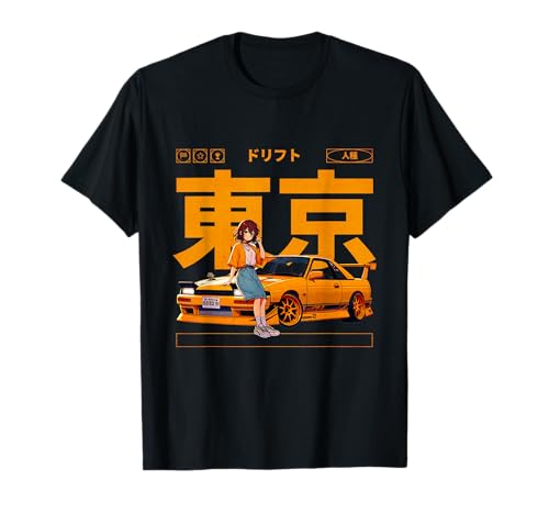 JDM Tokyo Japan Drift Race Car Tuning Retro Vintage Graphic T-Shirt