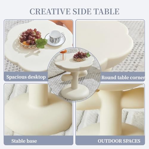 Table basse fleur violette table d'appoint de salon et chambre - 5