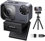 UGREEN FineCam Pro 4K Webcam pour PC avec un capteur 1/2", Annulation du Microphone, contrôle de gestuelle, AI Caméra de streaming et AFDP AutoFocus,pour le streaming, la conférence, le travail avec Zoom et les équipes