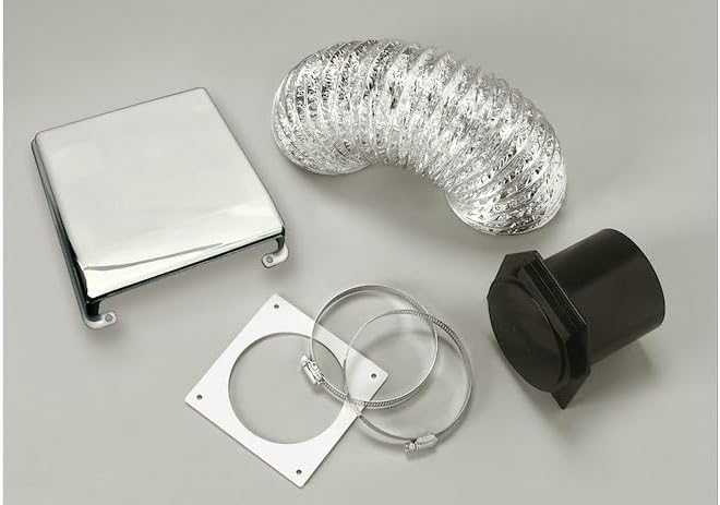 Clothes Washer/Dryer Vent Installation Kit Splendide For Use With Splendide DV6500X Clothes Dryer Chrome Deluxe Type