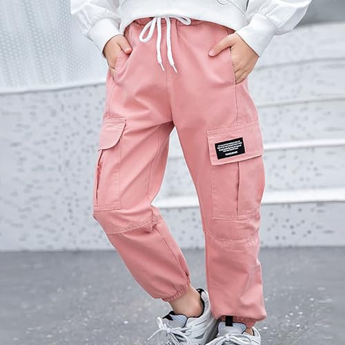 Boys Oversized Cargo Pants Fashion Teen Sports Sweatpants Lightweightt Elastic Waist Athletic Joggers with Pockets2