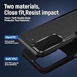 Defender Case Designed for Samsung Galaxy A03s Case, Heavy Duty Shockproof Rugged Protective Bumper Cover for Galaxy A03s 5G 6.4 inch(2022) (Black)