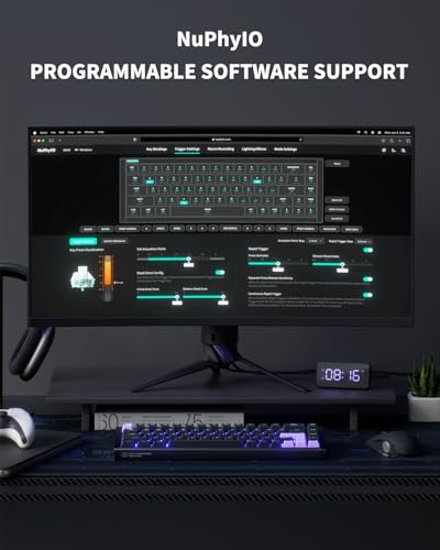 Image of NuPhyX BH65 All-Aluminum Magnetic Switch Hot Swappable Gaming Keyboard,65% 68keys Adjustable Actuation Rapid Trigger Wired Custom Hall Effect Keyboard,PBT keycaps,8K Hz Polling Rate