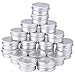 Produktbild Jancery 50 Stücke Aluminium Leer Döschen, 30 ml Leere Dosen mit Schraubdeckel für lippenbalsam, Lotion, Creme, Masken, Mini-Kerzen, Kosmetik (Silber), 51 * 22 * 0.3MM