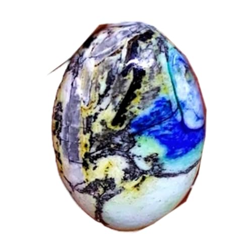 Cabochon en dioxyde d'azurite naturel ovale de 19x13x4 mm pour la création de bijoux uniques