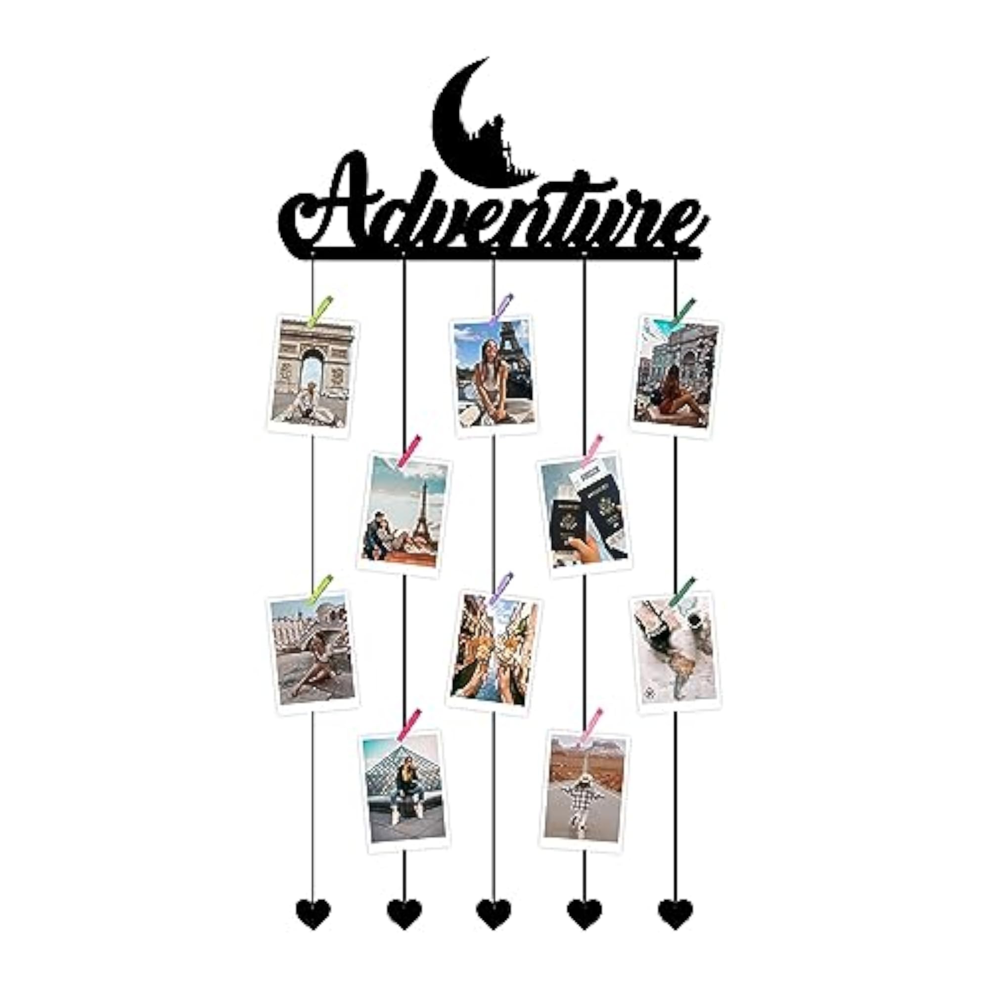 Self Customize Dream Catcher with 10 Wooden Clips