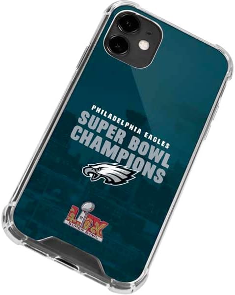 Skinit Clear Phone Case Compatible with iPhone 12 - Officially Licensed NFL Philadelphia Eagles Super Bowl LIX Champions Design