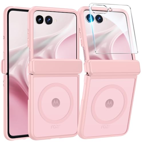 Image of FNTCASE for Motorola Razr 2026 Case: Moto Razr 2025 Case [Hinge Protection] Translucent Matte Cases [Compatible with Magsafe] [Screen Protector] Military Grade Shockproof Protective Phone Cover