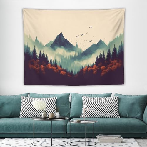 Tapisserie murale grand format pour une chambre cocooning