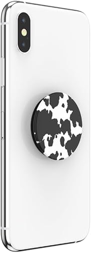 Vista 3 de PopSockets Agarre adhesivo para teléfono, soporte, soporte para teléfono, estampado de vaca, es un Moood